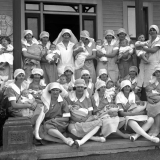 Karitane nurses and babies in 1929