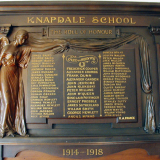 Knapdale School roll of honour board