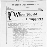 Liberal and Labour Federation poster