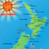 Māori placenames map
