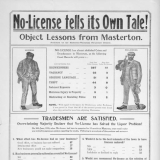 Masterton no-license poster