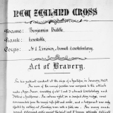 New Zealand Cross award notice