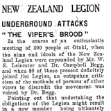 Report of New Zealand Legion meeting