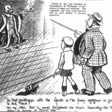 Peace illuminations in Wellington cartoon