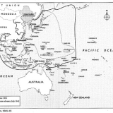 Map of the Pacific theatre, 1941-1945