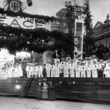 Peace celebration float, Masterton