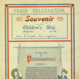 Children's Day peace souvenir certificate