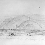 Pencarrow Lighthouse in 1880