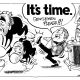 Political cartoon, 1972