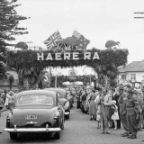 Royal farewell at New Plymouth, 1954