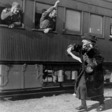 Farewell at station, 1941