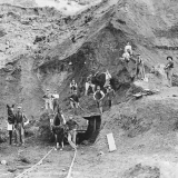 Early railway construction workers