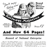 Railways Magazine advertisement, 1935