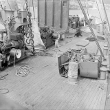 Storm damage to the <em>Rangatira</em>