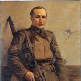 Painting of Richard Travis VC