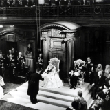 The Queen speaking in Parliament, 1954