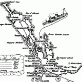 The royal visit route map, top of North Island
