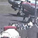 Film: the Queen flies out from Paraparaumu, 1954