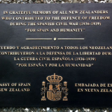 Spanish Civil War memorial plaque