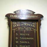 St Albans library First World War roll of honour