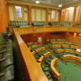 The ladies' gallery at Parliament