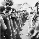 Anti-Springbok tour protestors at Palmerston North, 1981