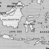 Borneo Confrontation map, 1963-66