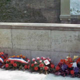 Wreath laying at Le Quesnoy