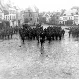 New Zealand troops on parade in Le Quesnoy