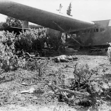Crashed German glider on Crete