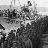 Disembarking at Suda Bay