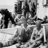 Soldiers en route to Egypt from Crete