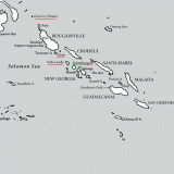 Map of the Solomons Theatre - war oral history programme