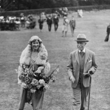Laby and Lady Bledisloe walking