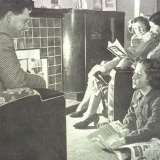 Family inside a state house
