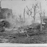 A shell blast near Cassino, 1944