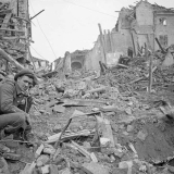 Ruins at Faenza during the Italian campaign