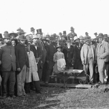 First sod lifted on the main trunk railway