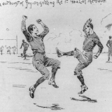 The first goal, NZ Natives' Rugby tour