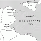 Tunisia campaign map, 1943