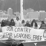 Nuclear-free New Zealand protestors