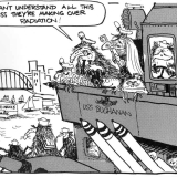 USS <em>Buchanan</em> anti-nuclear cartoon 