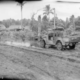 Malarial control unit at work in the Pacific