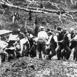 Mud-bound parliamentarians, 1917