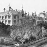 The parliamentary precinct from Sydney Street, about 1880