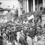 1930s protest outside Parliament