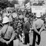 Anti-Vietnam War protest at Parliament