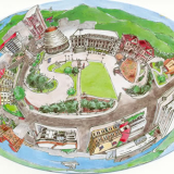 Modern parliamentary postcard