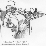 Caricature of MP Vincent Pyke