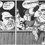 Behaviour of MPs in the House cartoon